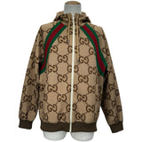 グッチ GUCCI ジャンボGG総柄ジップアップジャケット 713974 ベージュ ポリエステル メンズ ブルゾン