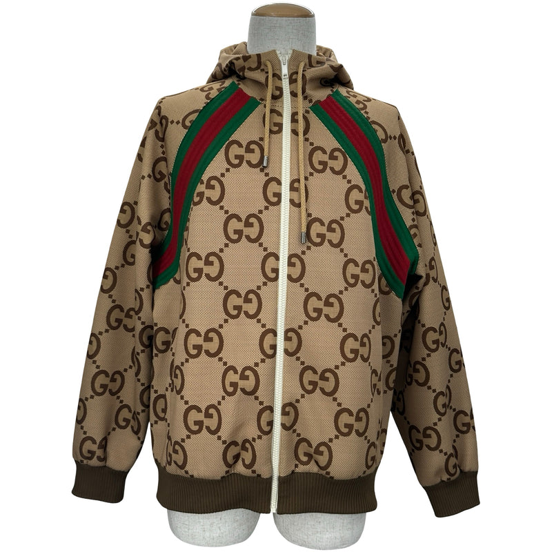 グッチ GUCCI ジャンボGG総柄ジップアップジャケット 713974 ベージュ