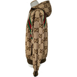 グッチ GUCCI ジャンボGG総柄ジップアップジャケット 713974 ベージュ ポリエステル メンズ ブルゾン