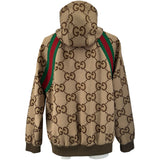 グッチ GUCCI ジャンボGG総柄ジップアップジャケット 713974 ベージュ ポリエステル メンズ ブルゾン