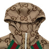 グッチ GUCCI ジャンボGG総柄ジップアップジャケット 713974 ベージュ ポリエステル メンズ ブルゾン