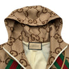グッチ GUCCI ジャンボGG総柄ジップアップジャケット 713974 ベージュ ポリエステル メンズ ブルゾン