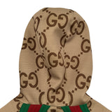 グッチ GUCCI ジャンボGG総柄ジップアップジャケット 713974 ベージュ ポリエステル メンズ ブルゾン