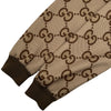 グッチ GUCCI ジャンボGG総柄ジップアップジャケット 713974 ベージュ ポリエステル メンズ ブルゾン