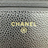 シャネル CHANEL マトラッセチェーンウォレット AP0250 ブラック ゴールド金具 キャビアスキン レディース 長財布