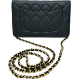 シャネル CHANEL マトラッセチェーンウォレット AP0250 ブラック ゴールド金具 キャビアスキン レディース 長財布