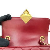 シャネル CHANEL マトラッセチェーンショルダーバッグ AS2633 レッド系 ゴールド金具 ラムスキン レディース ショルダーバッグ