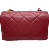 シャネル CHANEL マトラッセチェーンショルダーバッグ AS2633 レッド系 ゴールド金具 ラムスキン レディース ショルダーバッグ