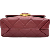 シャネル CHANEL マトラッセチェーンショルダーバッグ AS2633 レッド系 ゴールド金具 ラムスキン レディース ショルダーバッグ
