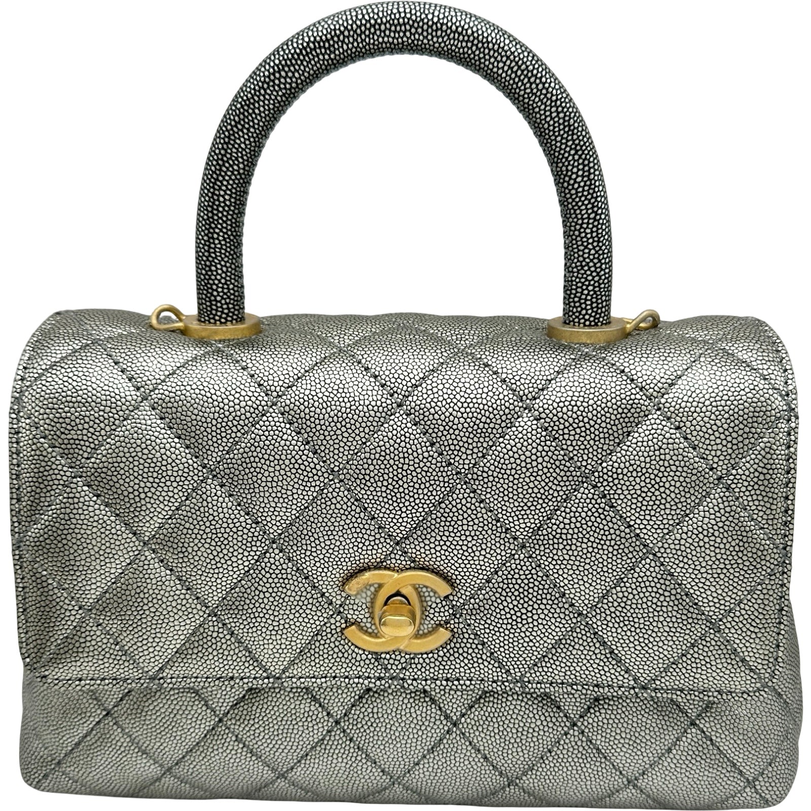 シャネル CHANEL ココハンドルXS A92990 シルバー ゴールド金具