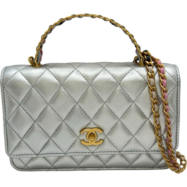 シャネル CHANEL マトラッセトップハンドルチェーンウォレット