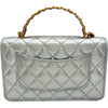 シャネル CHANEL マトラッセトップハンドルチェーンウォレット シルバー ゴールド金具 ラムスキン レディース ショルダーバッグ