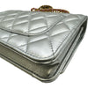 シャネル CHANEL マトラッセトップハンドルチェーンウォレット シルバー ゴールド金具 ラムスキン レディース ショルダーバッグ