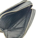 プラダ PRADA スモールレザーショルダーバッグ 1BH082 ブラック シルバー金具 レザー レディース ショルダーバッグ