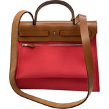 エルメス HERMES エールバッグジップPM D刻印 ブーゲンビリア シルバー金具 トワル・ハンター レディース ショルダーバッグ