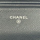 シャネル CHANEL マトラッセチェーンウォレット AP0250 ブラック シルバー金具 キャビアスキン レディース ショルダーバッグ