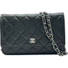 シャネル CHANEL マトラッセチェーンウォレット AP0250 ブラック シルバー金具 キャビアスキン レディース ショルダーバッグ