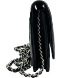 シャネル CHANEL マトラッセチェーンウォレット AP0250 ブラック シルバー金具 キャビアスキン レディース ショルダーバッグ