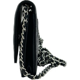 シャネル CHANEL マトラッセチェーンウォレット AP0250 ブラック シルバー金具 キャビアスキン レディース ショルダーバッグ