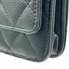 シャネル CHANEL マトラッセチェーンウォレット AP0250 ブラック シルバー金具 キャビアスキン レディース ショルダーバッグ