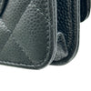 シャネル CHANEL マトラッセチェーンウォレット AP0250 ブラック シルバー金具 キャビアスキン レディース ショルダーバッグ