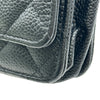 シャネル CHANEL マトラッセチェーンウォレット AP0250 ブラック シルバー金具 キャビアスキン レディース ショルダーバッグ