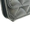 シャネル CHANEL マトラッセチェーンウォレット AP0250 ブラック シルバー金具 キャビアスキン レディース ショルダーバッグ