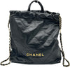 シャネル CHANEL CHANEL22 バックパック AS3859 ブラック ゴールド金具 シャイニーカーフスキン レディース リュック・デイパック