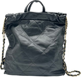 シャネル CHANEL CHANEL22 バックパック AS3859 ブラック ゴールド金具 シャイニーカーフスキン レディース リュック・デイパック