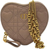 クリスチャン・ディオール Christian Dior ディオールカロポーチ チェーンウォレット S5097UNIO ピンク系 ゴールド金具 カーフスキン レディース ショルダーバッグ