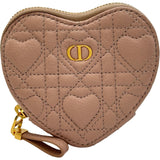 クリスチャン・ディオール Christian Dior ディオールカロポーチ チェーンウォレット S5097UNIO ピンク系 ゴールド金具 カーフスキン レディース ショルダーバッグ