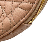 クリスチャン・ディオール Christian Dior ディオールカロポーチ チェーンウォレット S5097UNIO ピンク系 ゴールド金具 カーフスキン レディース ショルダーバッグ