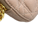 クリスチャン・ディオール Christian Dior ディオールカロポーチ チェーンウォレット S5097UNIO ピンク系 ゴールド金具 カーフスキン レディース ショルダーバッグ