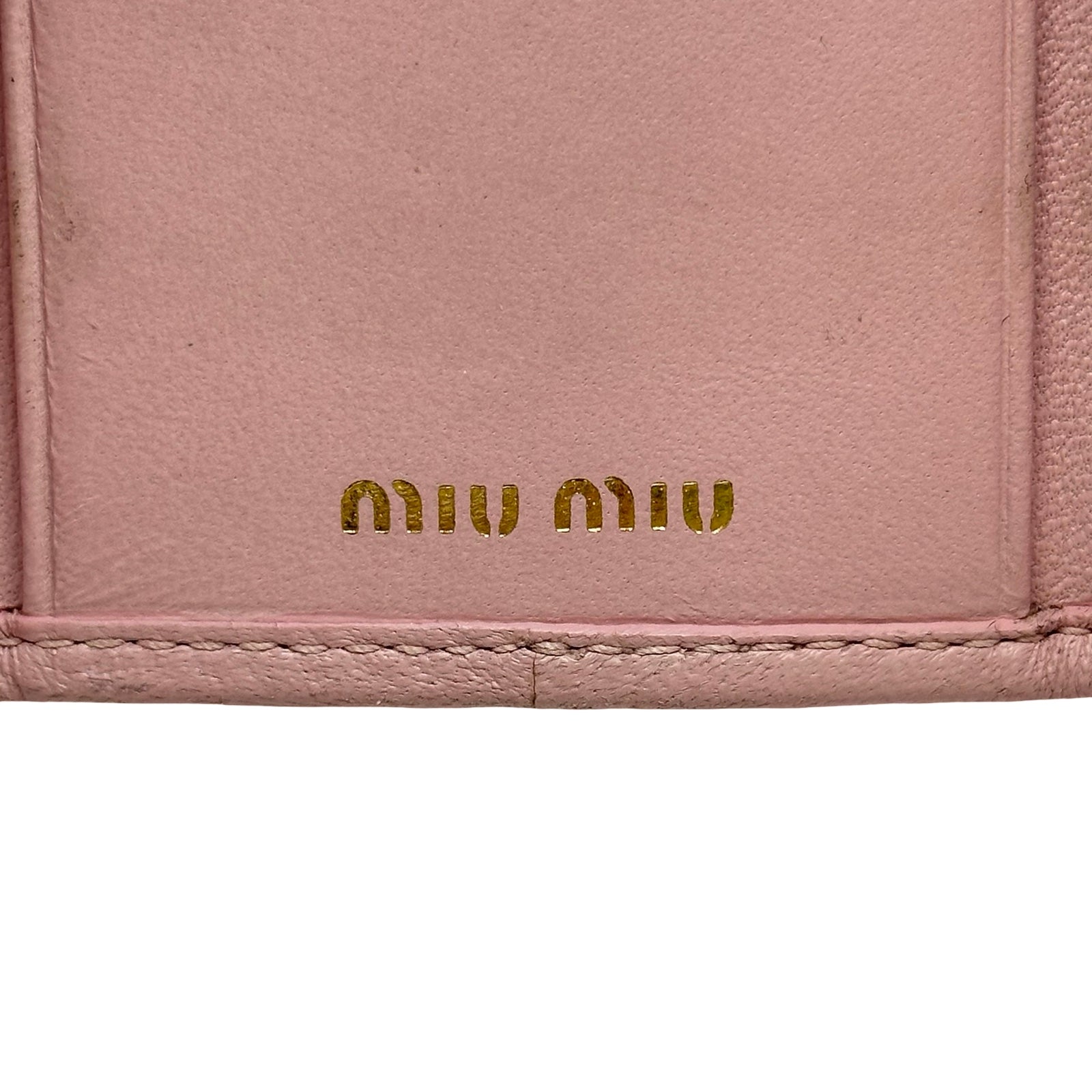 ミュウミュウ miu miu 6連キーケース 5PG222 ピンク ゴールド金具