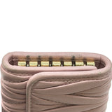 ミュウミュウ miu miu 6連キーケース 5PG222 ピンク ゴールド金具 ナッパレザー レディース キーケース