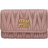 ミュウミュウ miu miu 6連キーケース 5PG222 ピンク ゴールド金具 ナッパレザー レディース キーケース