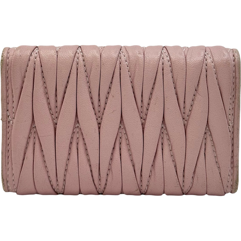 ミュウミュウ miu miu 6連キーケース 5PG222 ピンク ゴールド金具