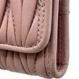 ミュウミュウ miu miu 6連キーケース 5PG222 ピンク ゴールド金具 ナッパレザー レディース キーケース