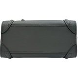 セリーヌ CELINE ラゲージナノショッパー 189243 グレー系 ゴールド金具 ドラムドカーフスキン レディース ショルダーバッグ