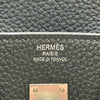 エルメス HERMES バーキン25 K刻印 ブラック シルバー金具 トゴ レディース ハンドバッグ