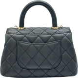 シャネル CHANEL ココハンドルXXS AS2215 ブラック ゴールド金具 キャビアスキン レディース ショルダーバッグ
