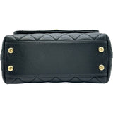 シャネル CHANEL ココハンドルXXS AS2215 ブラック ゴールド金具 キャビアスキン レディース ショルダーバッグ