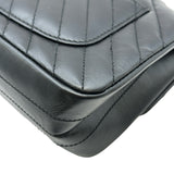 シャネル CHANEL 2.55ミニフラップチェーンショルダーVステッチ AS0874 ブラック ゴールド金具 エイジドカーフ レディース ショルダーバッグ