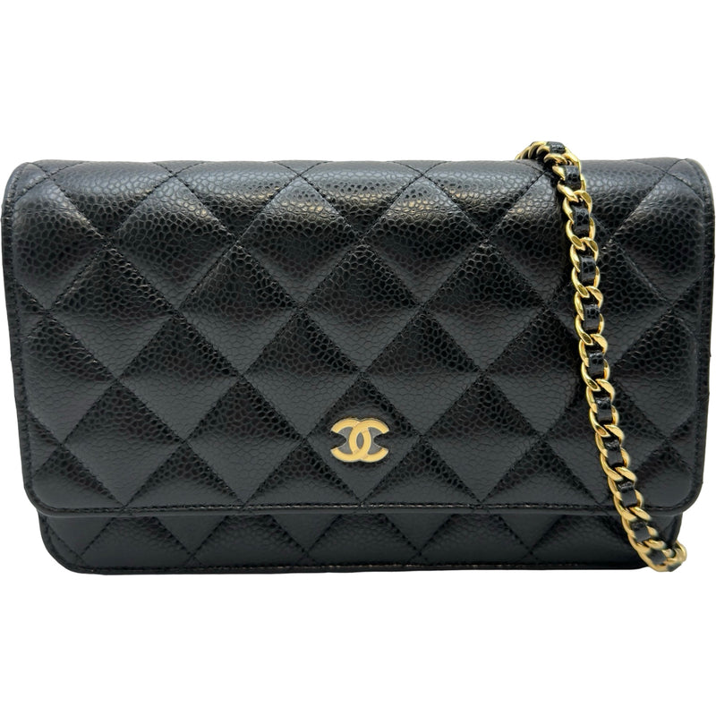 シャネル CHANEL マトラッセチェーンウォレット AP0250 ブラック