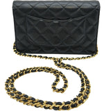 シャネル CHANEL マトラッセチェーンウォレット AP0250 ブラック ゴールド金具 キャビアスキン レディース ショルダーバッグ