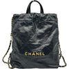 シャネル CHANEL CHANEL22 バックパック AS3859 ブラック ゴールド金具 シャイニーカーフスキン レディース リュック・デイパック