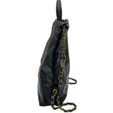 シャネル CHANEL CHANEL22 バックパック AS3859 ブラック ゴールド金具 シャイニーカーフスキン レディース リュック・デイパック
