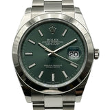 ロレックス ROLEX デイトジャスト41 126300 ミントグリーン ステンレススチール 自動巻き メンズ 腕時計
