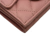 シャネル CHANEL クラシックスモールフラップウォレット AP0230 ピンク ゴールド金具 キャビアスキン レディース 二つ折り財布
