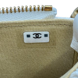 シャネル CHANEL マトラッセココマークチェーンショルダー AP3847 ホワイト ゴールド金具 ラムスキン レディース ショルダーバッグ